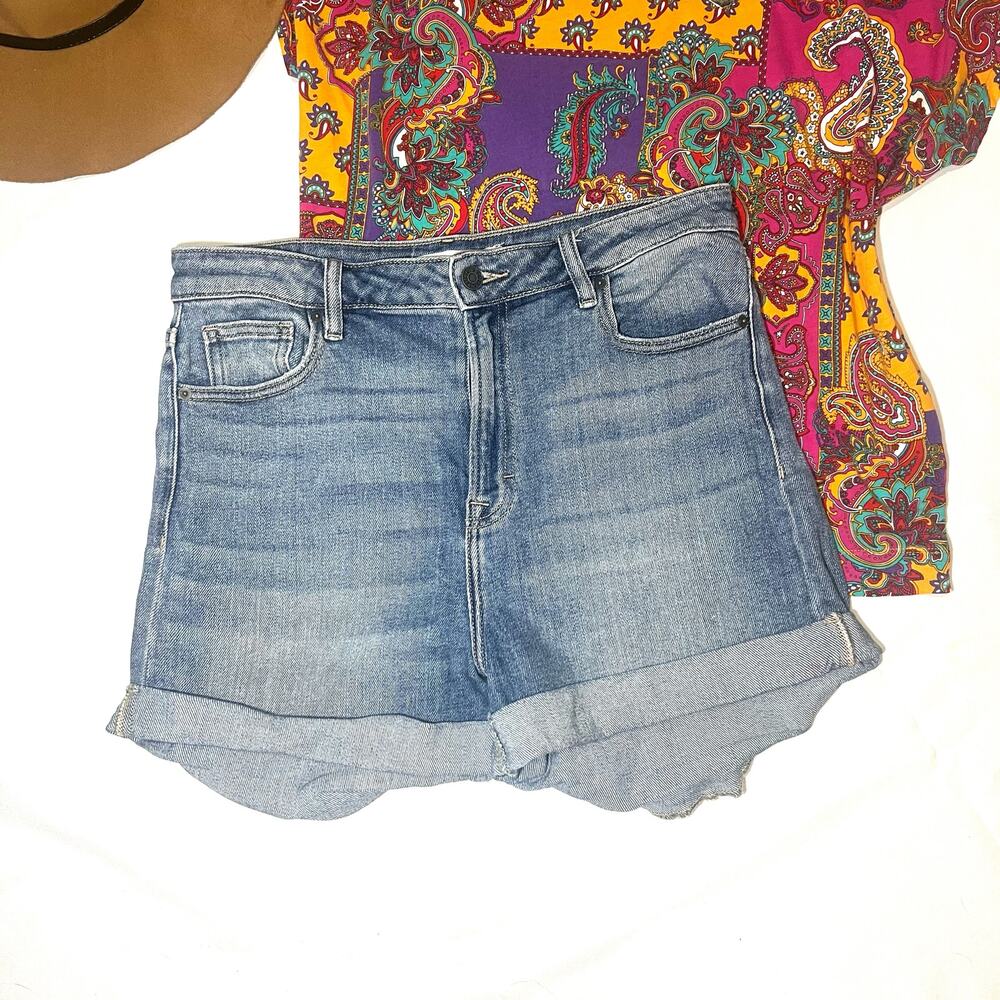 Hidden Jeans Shorts Cotton High Rise Cutoffs Size Large